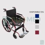 Silla De Ruedas Con Descansapies Desplegable